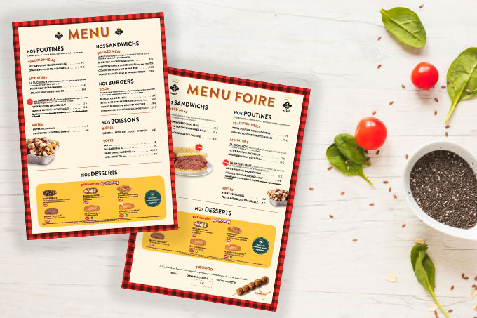 menu restaurant